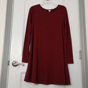 Burgundy dress